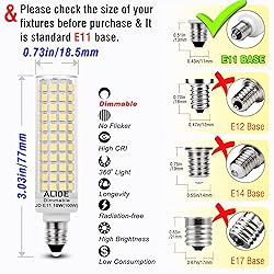 E11 Led Bulbs 120V 100W Halogen Candelabra Bulbs