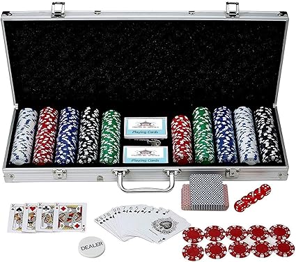 How (House of Wishes) Game of 500 Poker-Chips Set (Aluminium CASE Safe Pack)