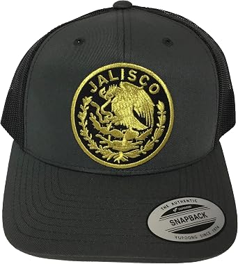 Mexico Jalisco Logo Federal Hat Dark Gray Black Mesh At Amazon Men S Clothing Store