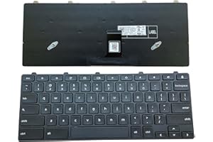 Keyboard Replacement for Dell Chromebook 11 3100 5190 3110 3120 Series | US Layout with Lock Key | Easy Installation | Spill-