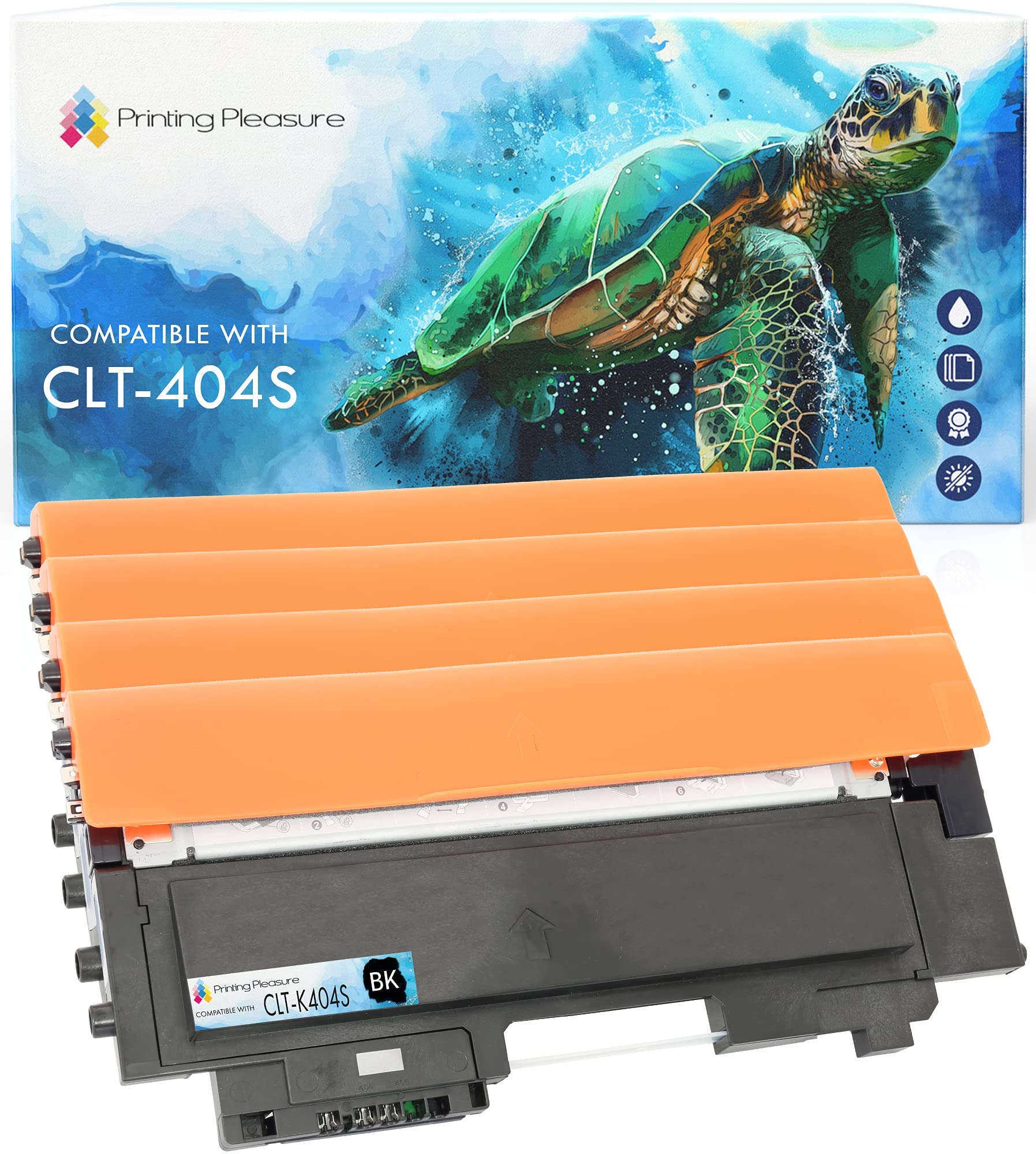 4 (FULL SET) Compatible Toner Cartridges for Samsung SL-C430 SL-C430W SL-C480FW SL-C480 SL-C480W SL-C480FN - Black/Cyan/Magenta/Yellow, High Yield