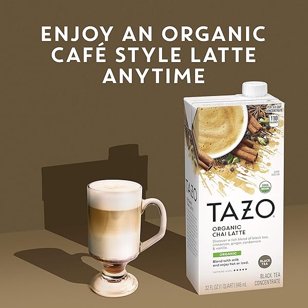 TAZO ORGANIC CHAI LATTE CONCENTRATE BLACK TEA 32 OZ