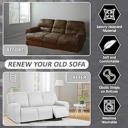 ULTICOR Squared Jacquard Design 8-Pieces Recliner