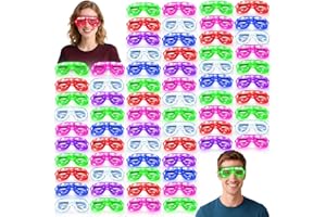 TURNMEON 72 Pack LED Glasses Party Favors Light Up Glasses, Glow In The Dark Party Supplies Accessories for Kids Adult, Glasses Neon Sunglasses Birthday Wedding Pool Helloween Back to School Party Favors