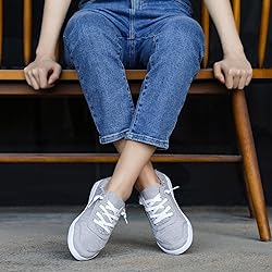 STQ Womens Slip On Sneakers Classic Low Top Canvas