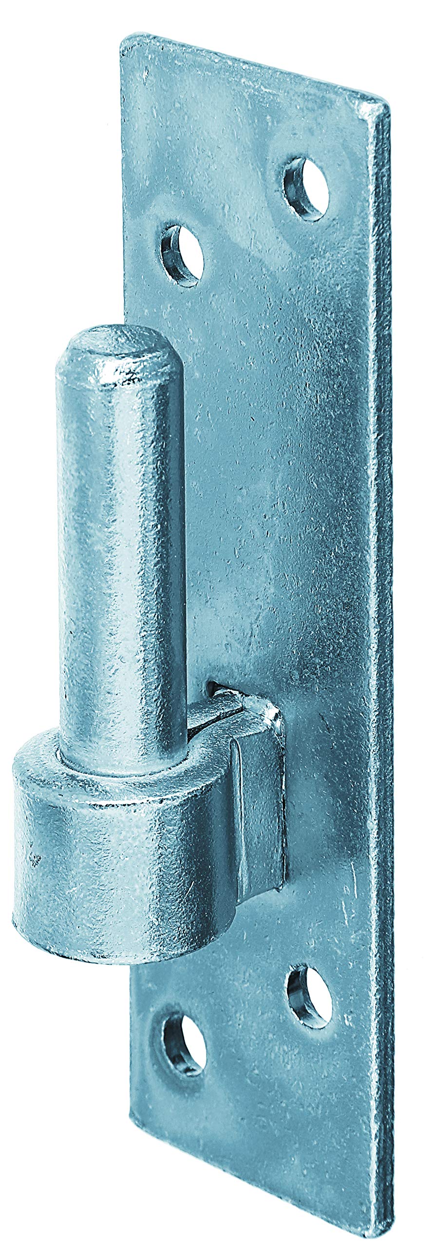 Gah-Alberts 306809 Bracket on Plate 130 x 40 mm for Screwing On Bolt Diameter 14 mm Yellow Galvanised