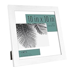 MCS Studio Gallery Frame, White Woodgrain, 10 x 10