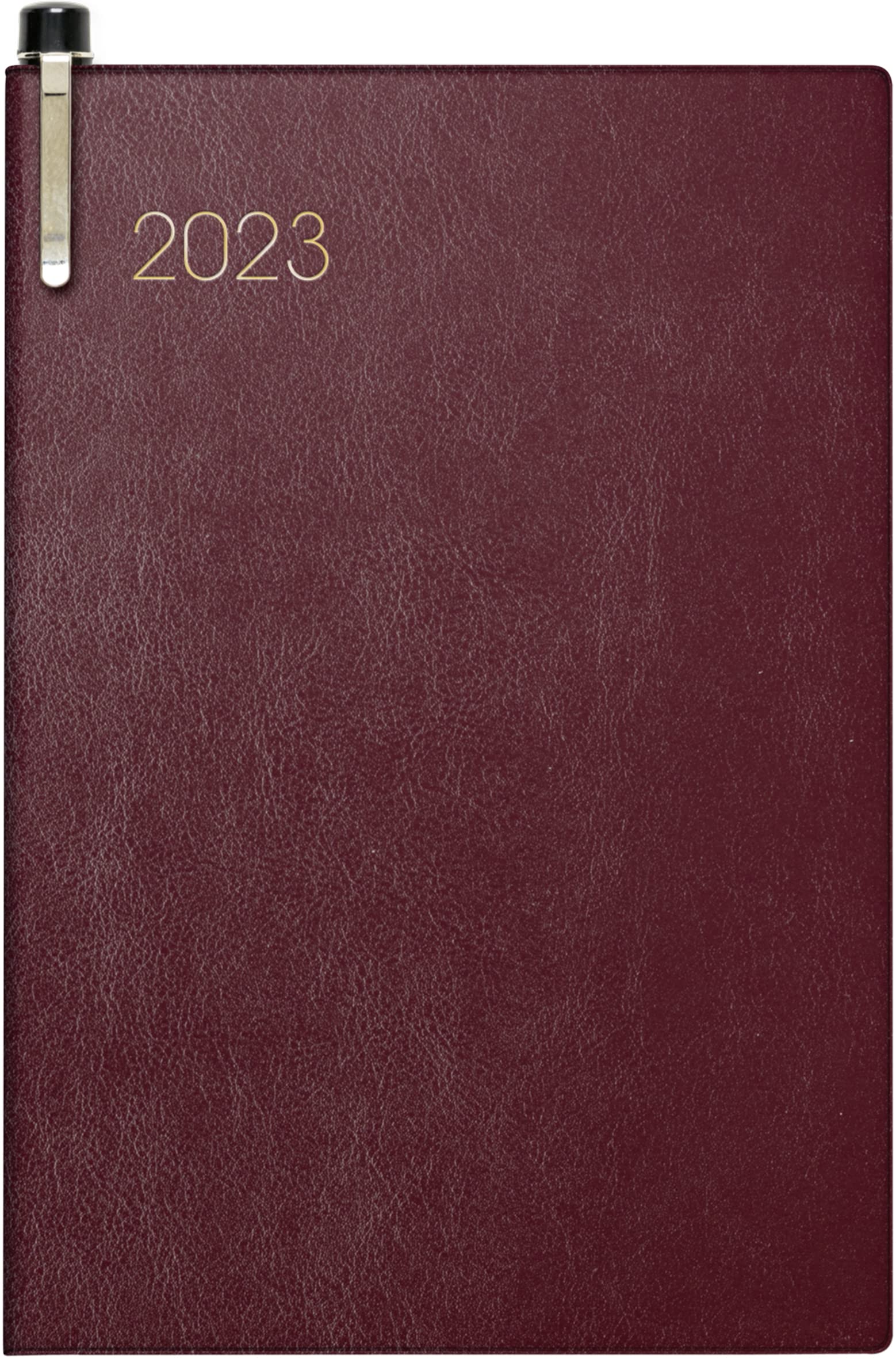 BRUNNEN Weekly calendar model 723 2023 sheet size 7.6 x 11.2 cm burgundy Desk Planner