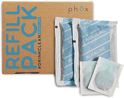 Phox Alkaline Refill Pack 3 Month Supply for Phox Filters 2 Sachets Carbon Felt