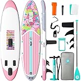 Niphean Inflatable Stand Up Paddle Board with SUP Accessories, Anti-Slip EVA Deck, 10’6’’ Inflatable Paddle Boards for Adults & Youth of All Skill Levels