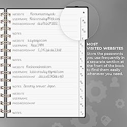 Clever Fox Password Book Spiral – Internet