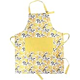 Sage+Stitch Adjustable Designer Kitchen Apron for Adults | Cotton Cooking Apron with Pockets and Adjustable Neck Buckle