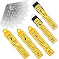 FeiLyKi 50 Pack 25mm Blades Utility Knife Blades Snap Off Blades Exacto Knife Blades,SK5 SK4 Steel Sharp-2047