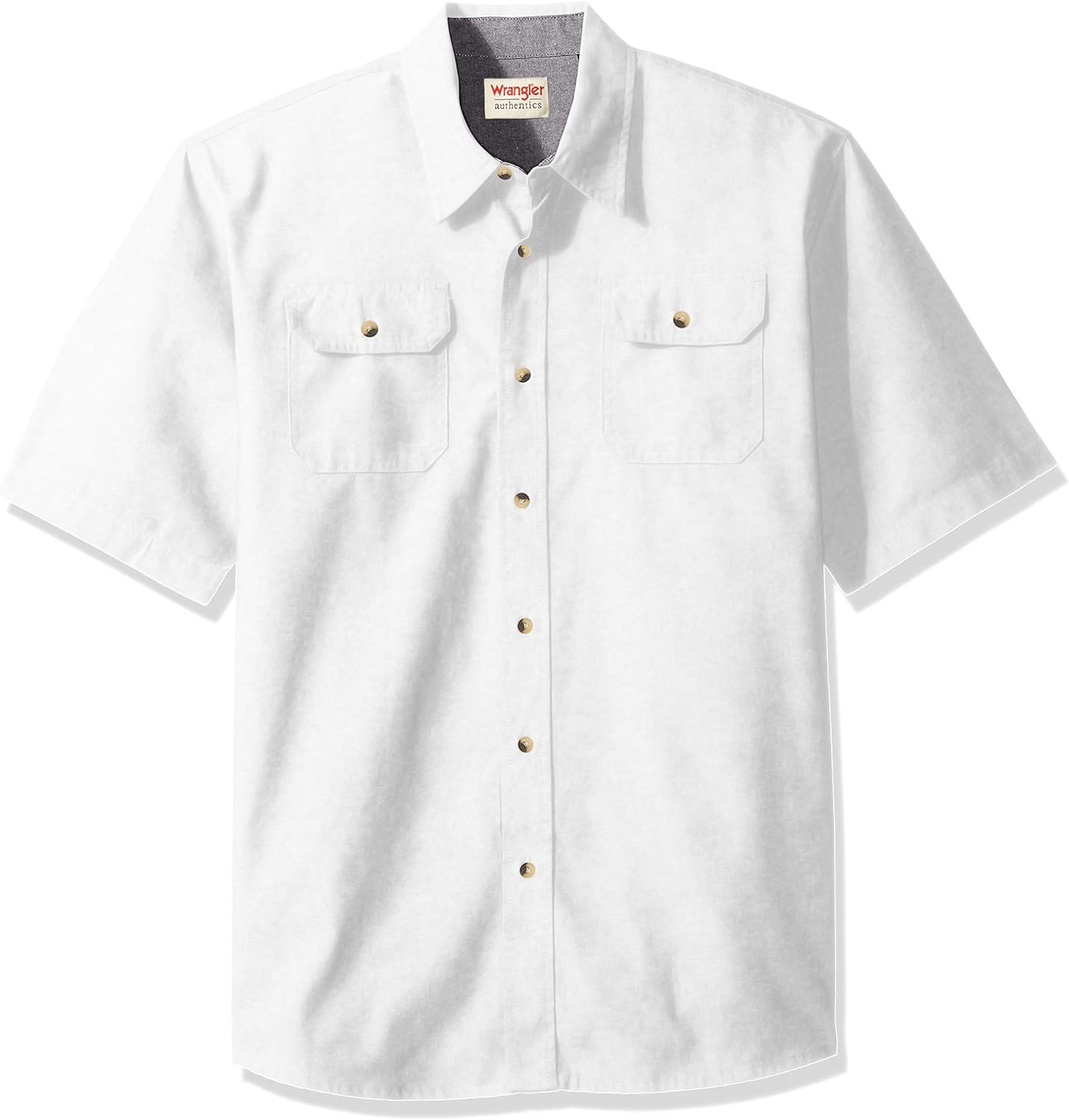 Wrangler Authentics Men's Short Sleeve Classic Woven Shirt at  Men’s Clothing store