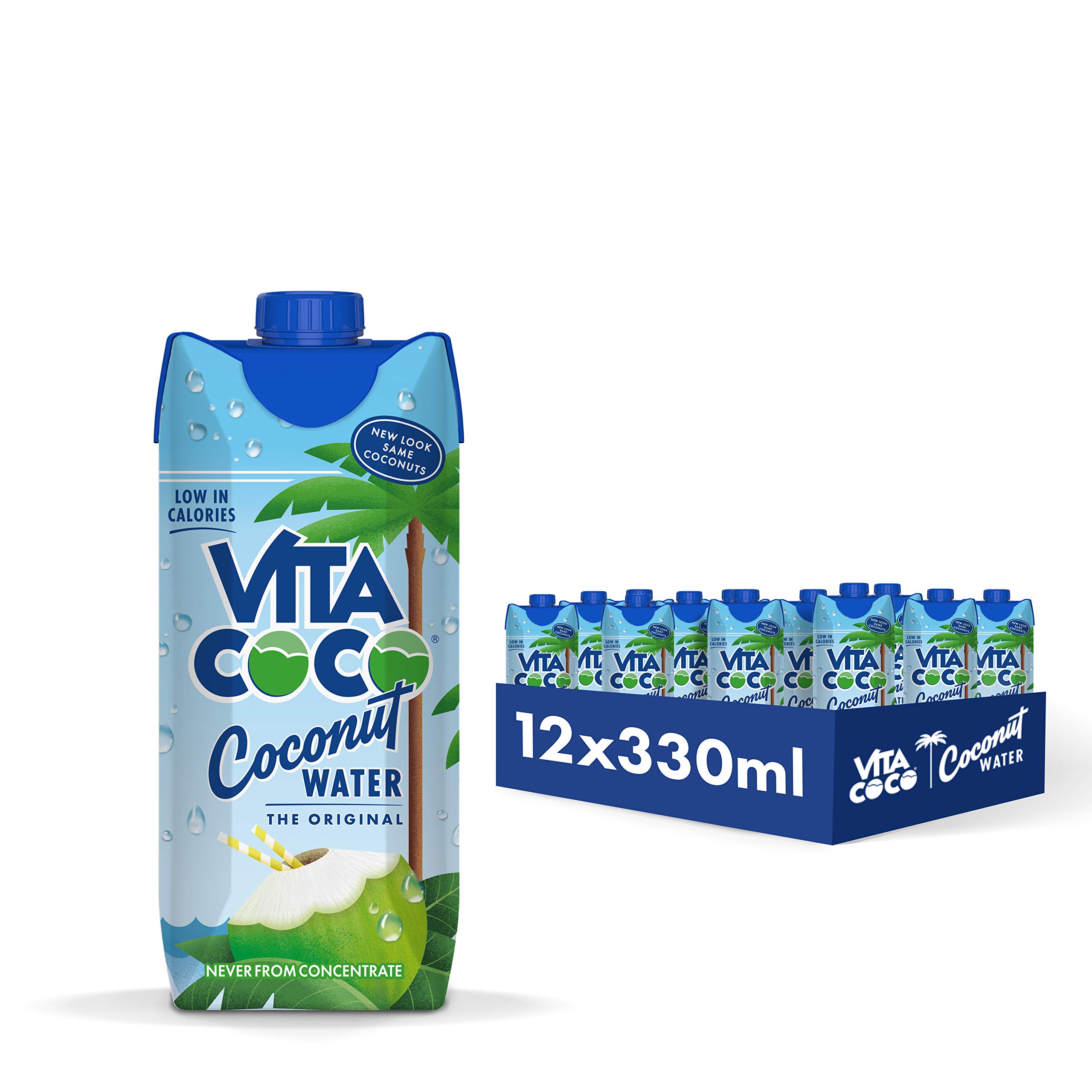 Vita Coco Pure Coconut Water (330ml x 12) Naturally Hydrating