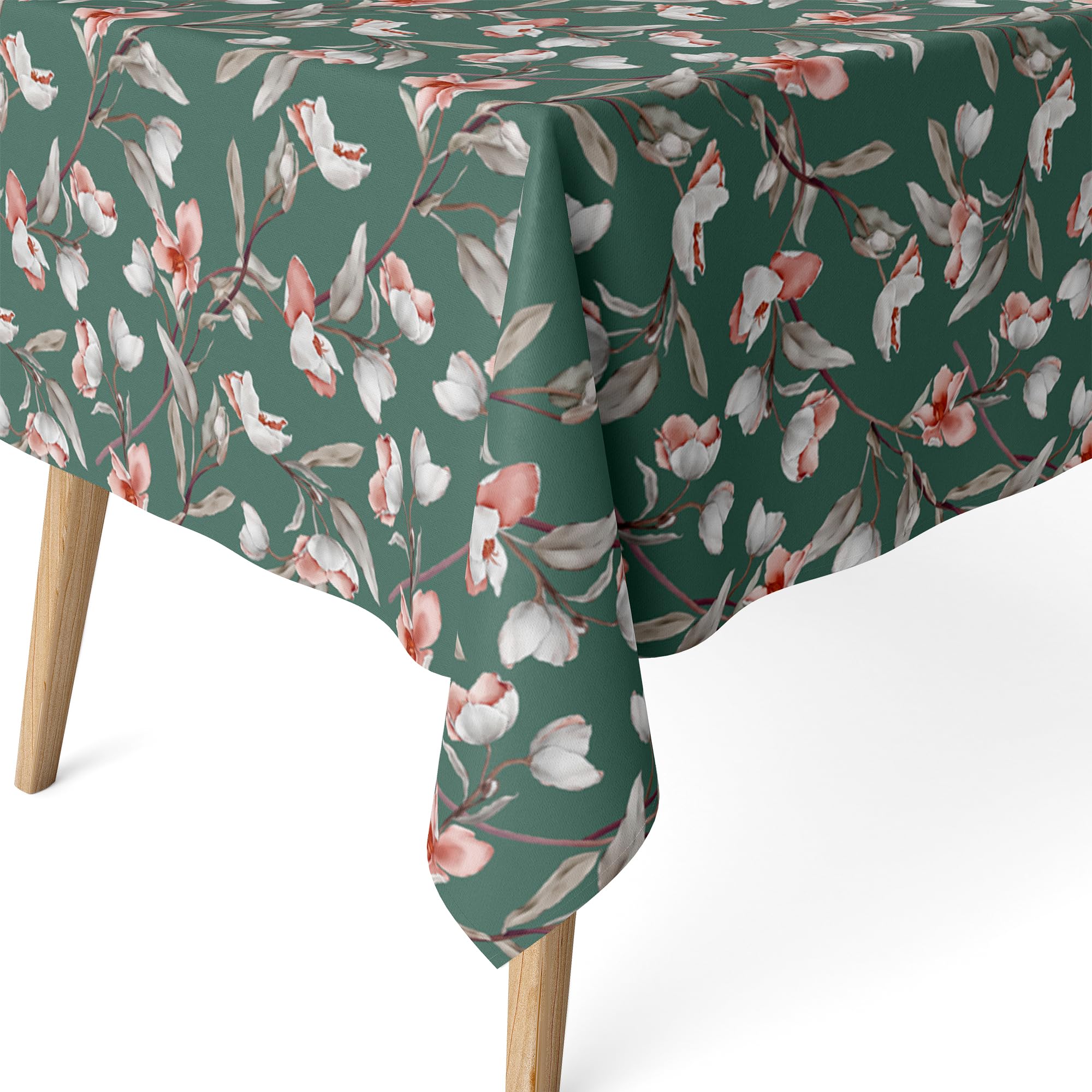 Martina Home Olga Green Resin Coated Tablecloth 250x140cm
