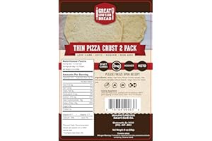 GREAT LOW CARB BREAD CO. Great Low Carb Thin Pizza Crust 2 Pack 8 oz . 1 Bag