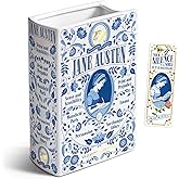H&H + 6 in 1 + Jane Austen Book Vase for Flowers + Bookmark + Emma, Mansfield Park, Sense and Sensibility, Northanger Abby, Persuasion, Pride and Prejudice Merch + 2025 Jane Austen Anniversary Edition
