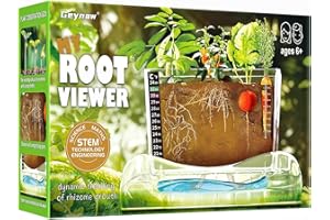 GEYNAW Root Viewer Kit for Kids - Grow Your Own Kids Garden for Boys & Girls - Science STEM Toy & Craft Growing Kits for Ages 6 7 8 9 10 Birthday Easter Gifts for Boy & Girls - Kid Gardening Set