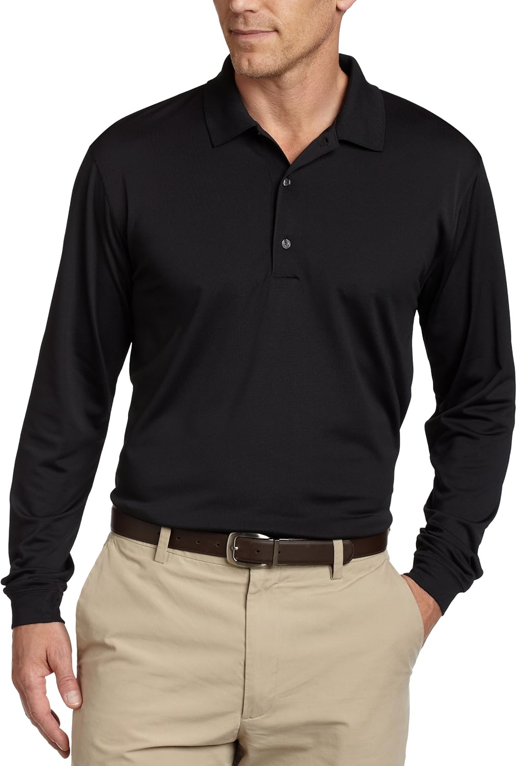 Greg Norman Performance Long Sleeve Polo Clothing