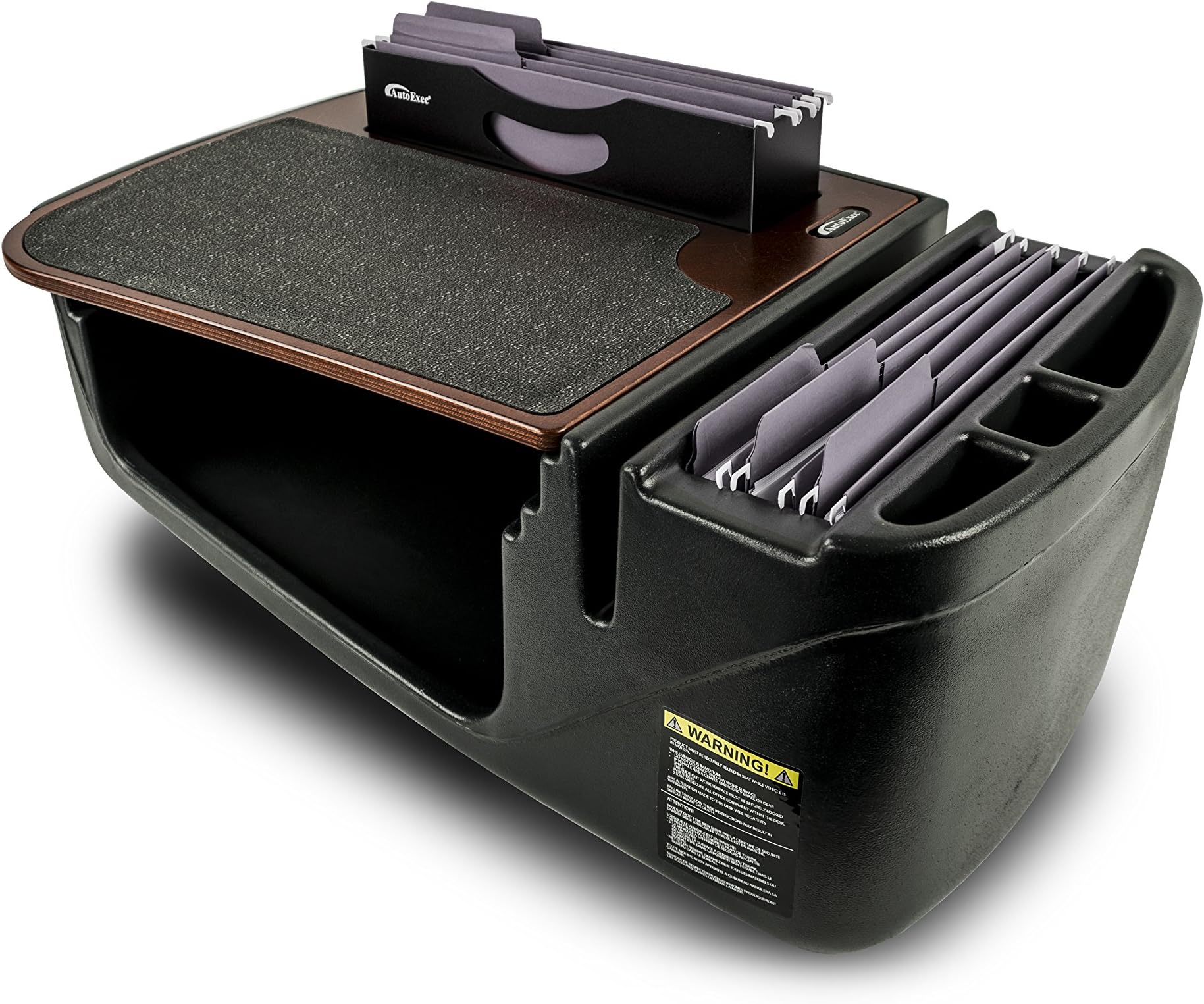 AutoExecAUE25050 Efficiency FileMaster Car Desk Mahogany Finish