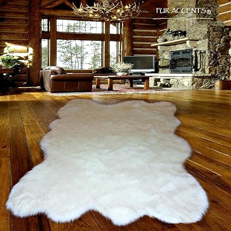Hides Skins Faux Fur Rugs Shag Rug Faux Fur Sheepskin White Nursery Living Room Den Shaggy Sheep Throw Big Home Furniture Diy Rugs Carpets