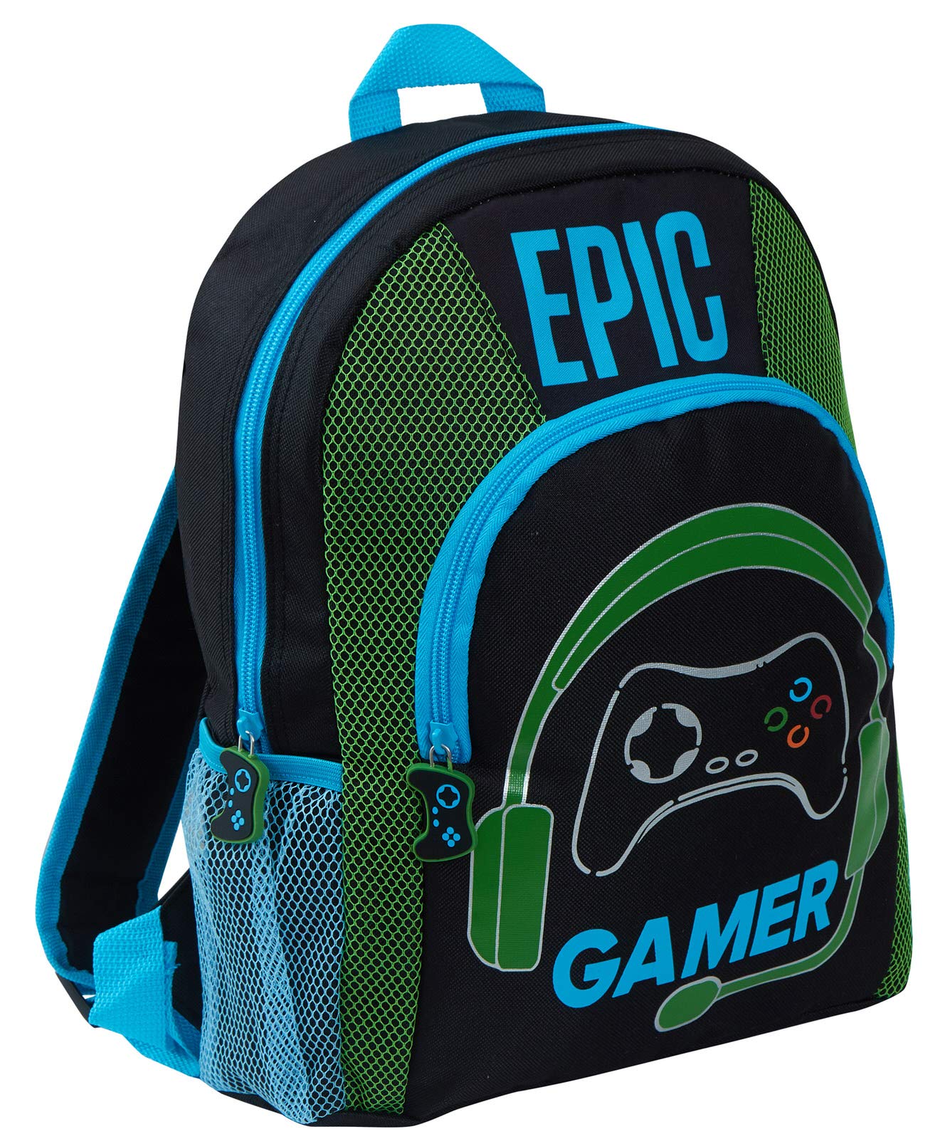 Epic Gamer Backpack Kids Teens Adults Travel School Gaming Bag Rucksack with Bottle Holders