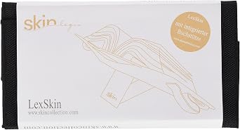 SKIN LexSKIN Taille L (Sartorius) Couverture En Nylon Et Cuir Pour Recueils à Feuilles Mobiles - Avec Support Pliable Et Poignée De Transport - Noir