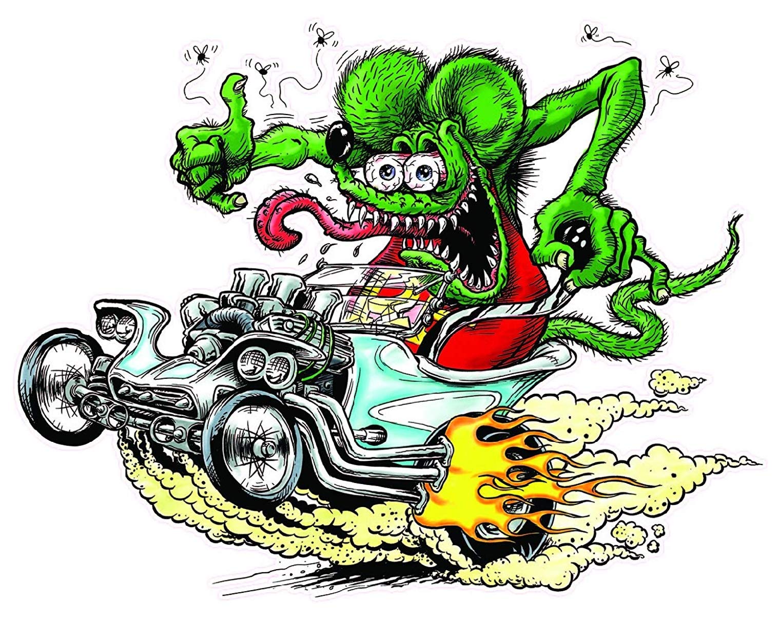 Buy Rat Fink T Bucket Sticker Graphic Auto Wall Laptop Cell Truck 