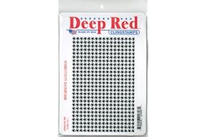 Deep Red Stamps Houndstooth Rubber Cling Stamp 4 x 6 inches