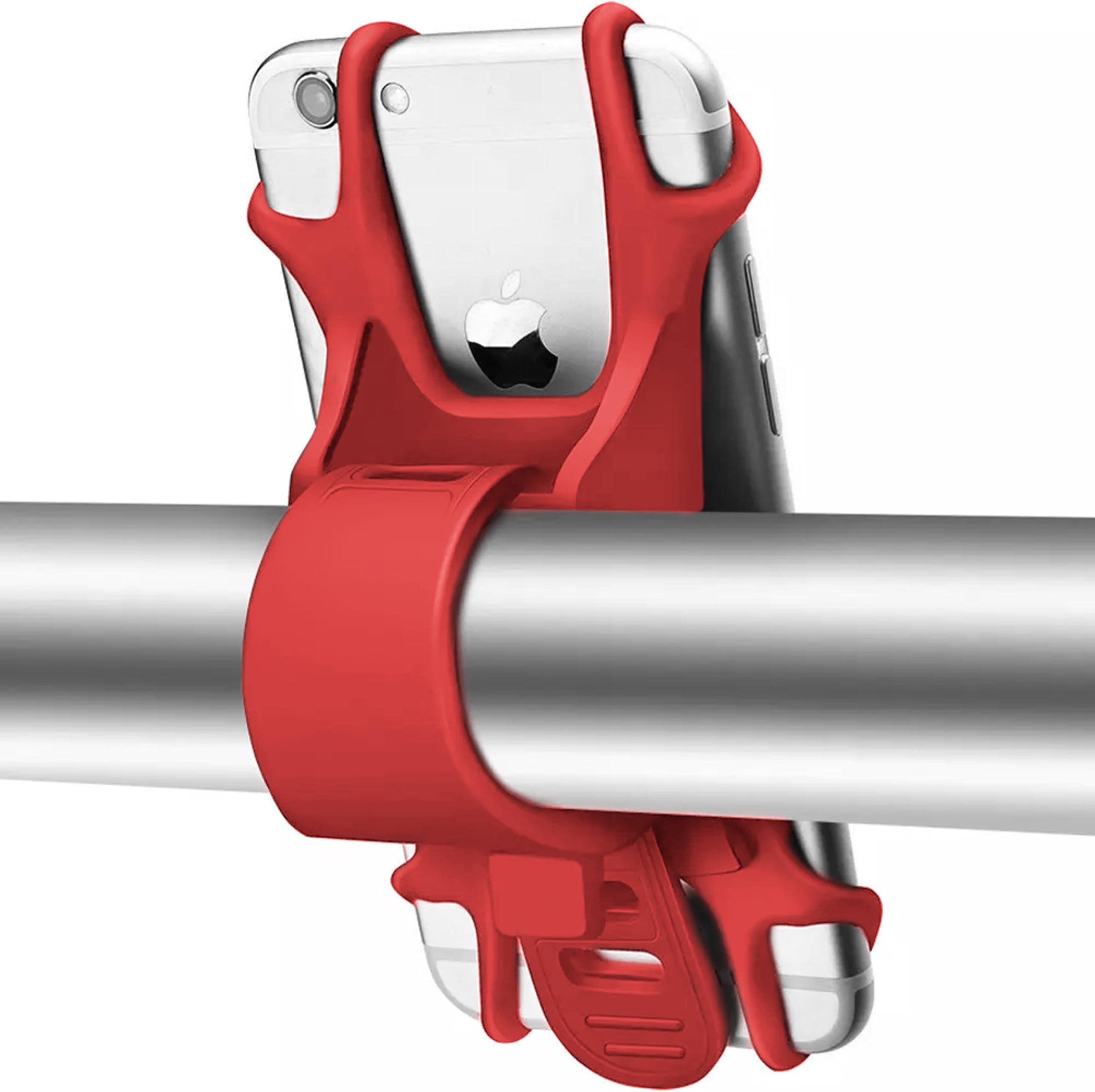 Mount Tie Universal Phone Holder for Road & Mountain Bikes, Scooters, Baby Prams, Golf Trolleys, Phone Mount with Break-Free Design - iPhone, Samsung, Huawei etc