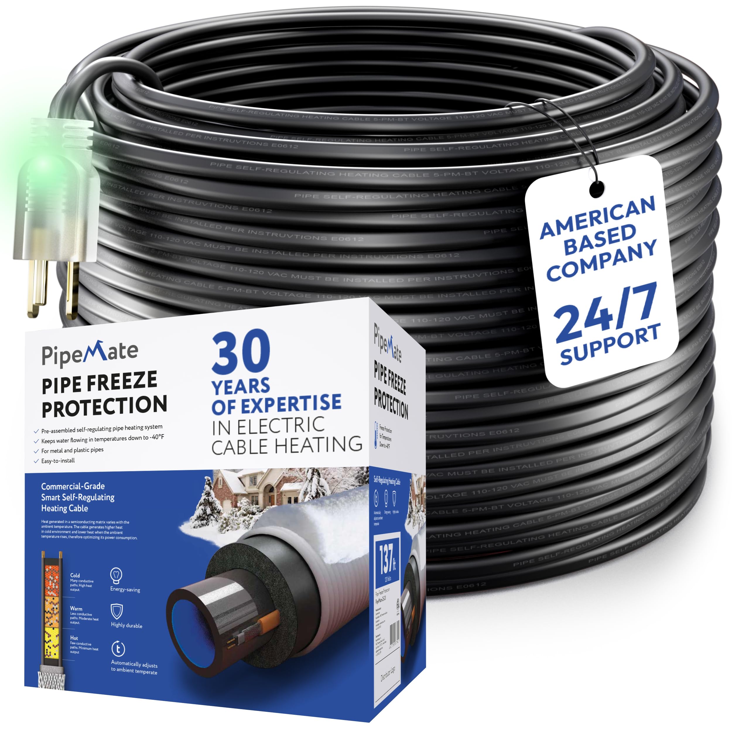 WARMBRIDGE INC PipeMate Self Regulating Heat Cable