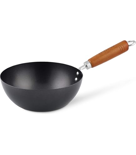 16'' Carbon Steel Wok Pan Gourmet Chef Chinese Traditional Wok Cookwar