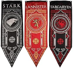 Game of Thrones House Banner 3pk, House