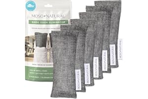 Moso Natural Shoe Deodorizer Insert (3 Pack) Charcoal Odor Absorber for Shoes | Gym Bag & Boot Deodorizer | Long-Lasting Shoe
