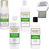 My Hair Helpers Complete Family Head Lice Treatment Kit includes Nit Comb, Works for 2-4 Kids