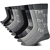 Tommy Hilfiger Mens Dress Socks - 10 Pack Lightweight Everyday Crew Work Socks for Men for Casual & Formal Wear