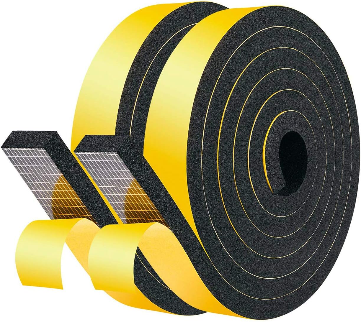 Foam Weather Stripping(New) 1 Inch Wide X 3/8 Inch Thick Black Amazon.ae