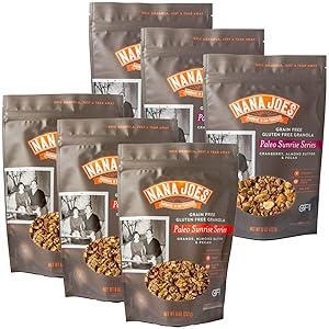 Nana Joes Paleo Sunrise Series Breakfast Granola | Cranberry & Orange | Made With Almond Butter & Superfoods | Gluten-Free, Organic, Grain-Free, Healthy, Handmade Granola