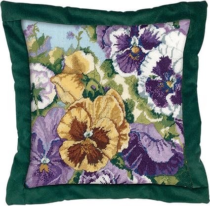 Amazon Com Candamar Designs 30928 Glorious Pansies Needle Point