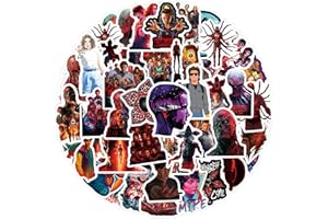 62PCS Stranger 5 Stickers Pack, Waterproof Things Vinyl Stickers for Adult Teen Laptop Bumper Skateboard Water Bottles Phone 