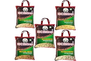 Siridhanya Millets Grain Unpolished & organic Combo Pack of 5, [Little, Foxtail, Kodo, Barnyard, and Browntop ] organically g
