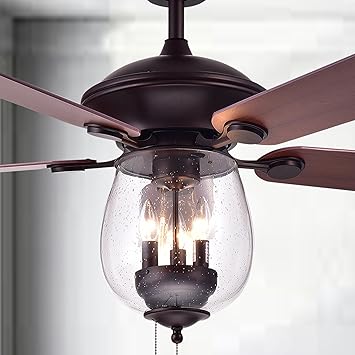 Warehouse Of Tiffany Cfl 8205 Orb Tibwald 52 5 Blade Ceiling Fan