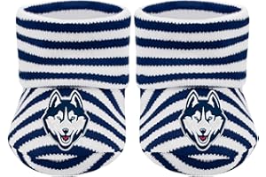 Creative Knitwear College Baby Striped Bootie Sock - Team Logo, Multiple Colors, Unisex (Newborn - 6 Months)