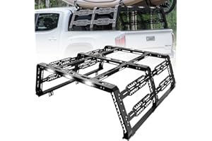 OTHOWE Bed Rack for Mid-Size Truck Compatible with Tacoma/Canyon/Colorado/Frontier Without Tonneau Bed Cover. Overland Bed Rack Truck Bed Racks.