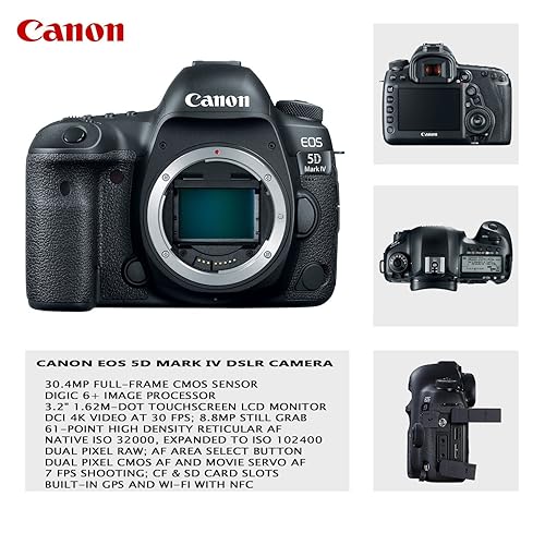Canon EOS 5D Mark IV DSLR Camera w/ 24-105mm STM Lens Canon EF 75-