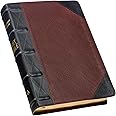 KJV Holy Bible, Giant Print Full-size Premium Full Grain Leather Red Letter Edition - Thumb Index & Ribbon Marker, King James Version, Espresso/Saddle Tan (KJV Full Size GP Editions)
