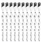Hausse 10 Pack Bird Deterrents for Outside, Bird Repellent Hanging Silver Plastic Reflectors Scare Rods, Garden Decorative Reflective Scare Birds Away, Like Woodpeckers, Pigeons and Geese