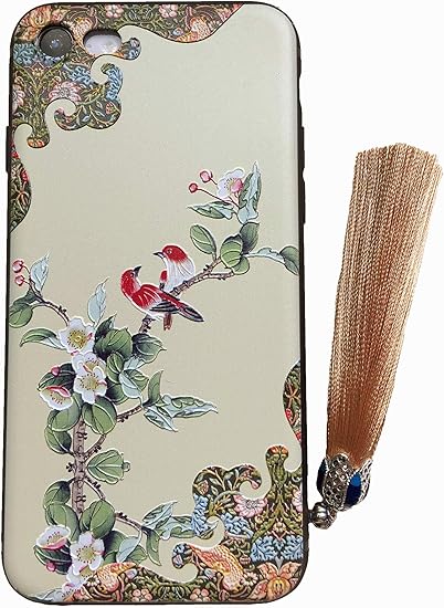 Amazon Co Jp Kolo 花鳥如意 Iphone 6 6s ケース Iphoneケース Iphone6ケース Iphone6sケース 中国風のスマホケース スマホカバー クリーム色 Iphone6 Iphone6s 家電 カメラ