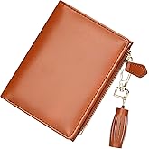 GEEAD Small Wallets for Women Bifold Slim Coin Purse Zipper ID Card Holder